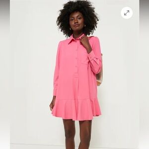TUCKERNUCK CALLAHAN CREPE SHIRT DRESS